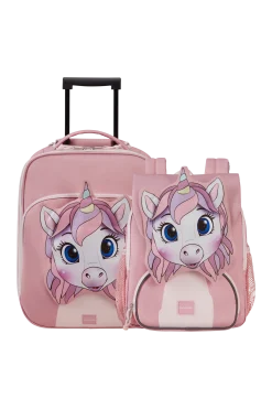 UNICORN TESS SET 3 - (Valigia (2 ruote) 45cm + Zaino)